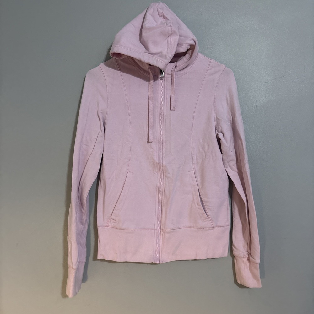 Champion Zip-up Hooded Jacket Pink Women's Small‎ inv#j1296